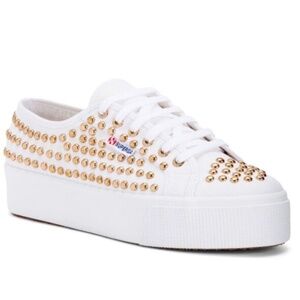 NWT Superga Platform Studded Shoes